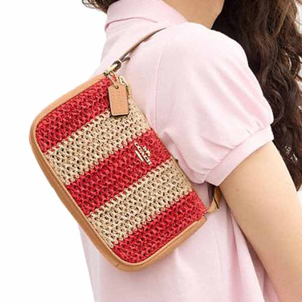 Coach Nolita 19 Red Tan Light Brown # CEM99