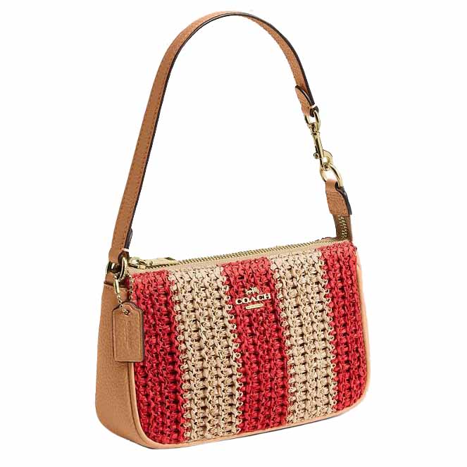 Coach Nolita 19 Red Tan Light Brown # CEM99