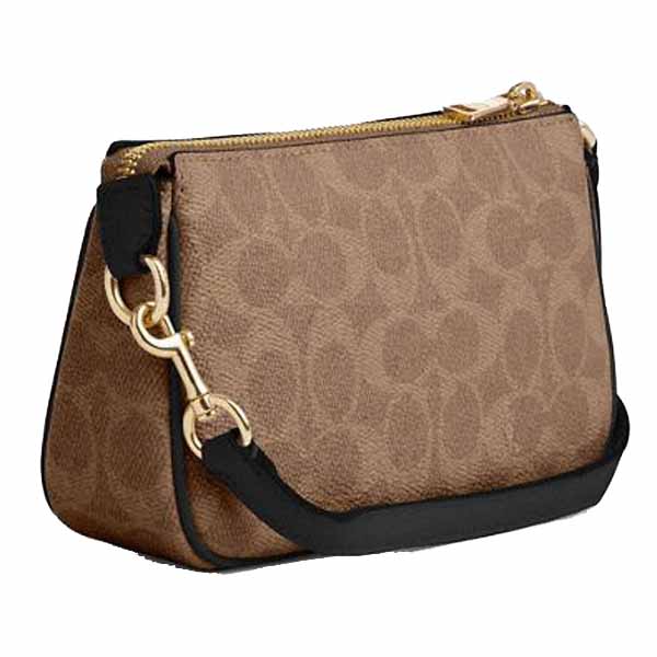 Coach Nolita 19 In Signature Canvas Tan Black Brown # CW426