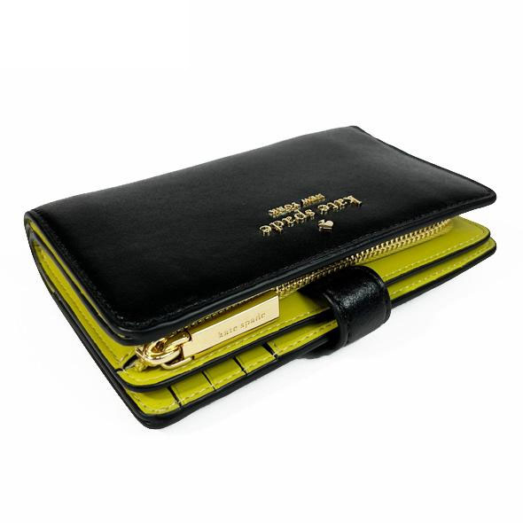 Kate Spade Madison Medium Bifold Wallet Black # KM624