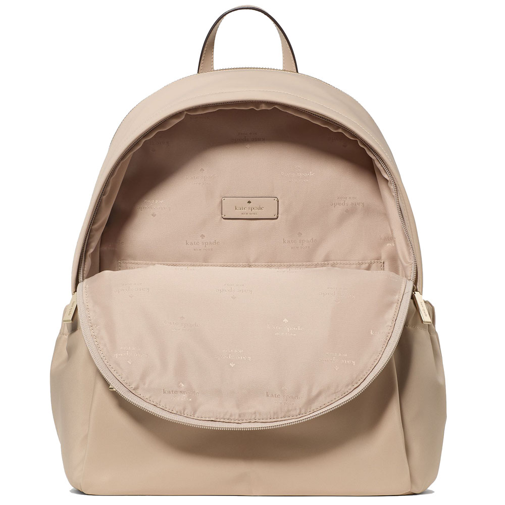 Kate Spade Carter Nylon Large Backpack Warm Beige # KL962