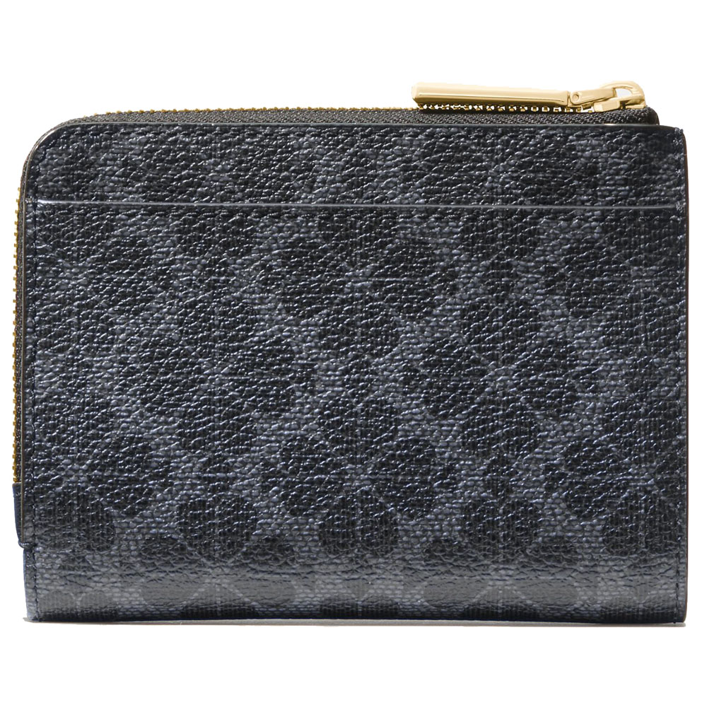 Kate Spade Spade Flower Small L-Zip Wallet Black # KK894