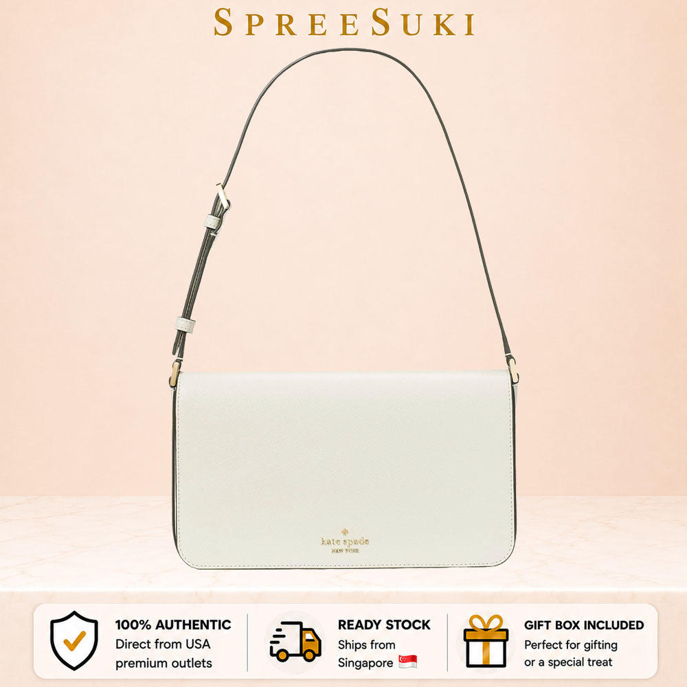 Kate Spade Staci Medium Shoulder Bag Meringue White # KF371