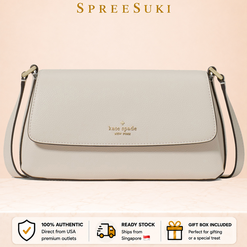 Kate Spade Sling Bag Sutton Mini Crossbody Bag Cashew Milk Cream # KO123
