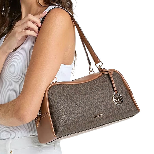 Michael Kors Cecily Medium Signature Logo Shoulder Bagc Brown # 35R6G8CL2B