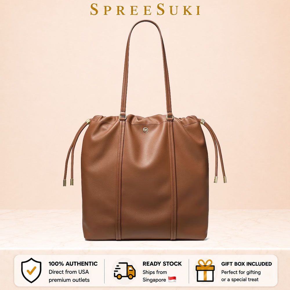 Michael Kors Matilda Large Cinch Tote Luggage Brown # 35T6GMTT9V