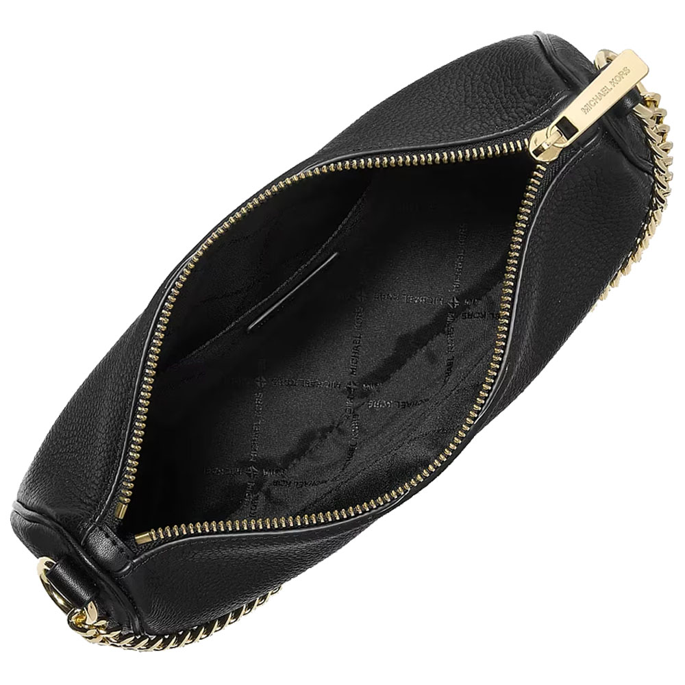 Michael Kors Carmela Medium Pebbled Leather Convertible Crossbody Bag Black # 35F4G1QC6L