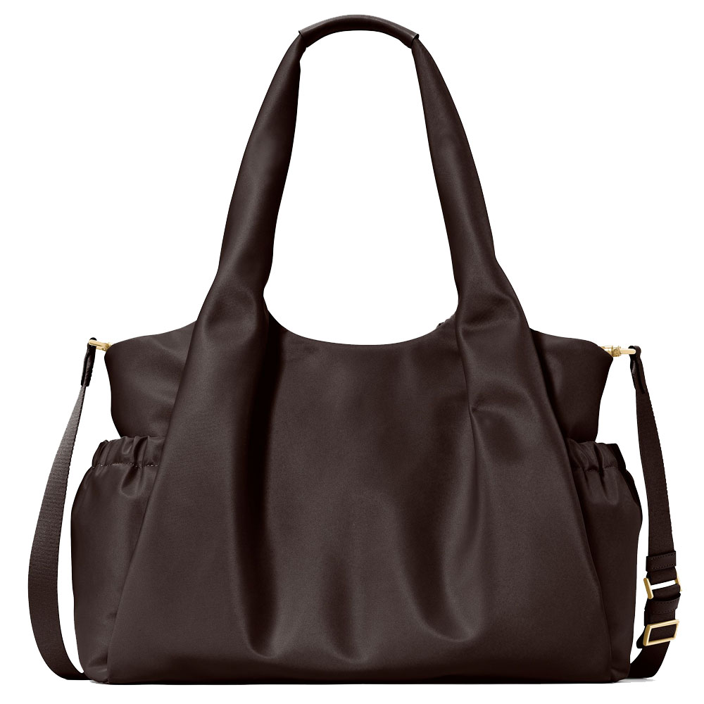 Kate Spade Carter Nylon Large Baby Bag Hot Fudge Chocolate # KL960