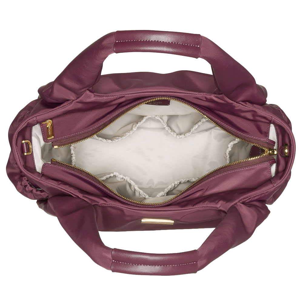 Kate Spade Carter Nylon Large Baby Bag Deep Cherry Dark purple # KL960