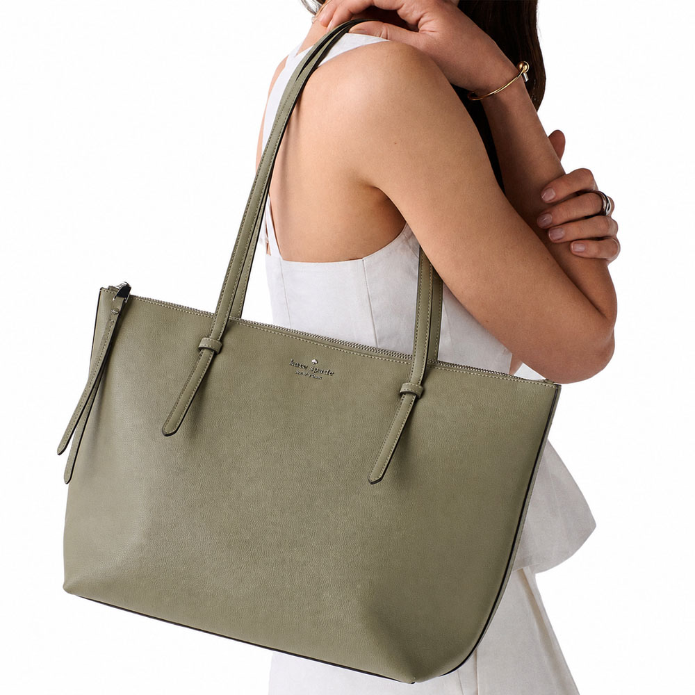 Kate Spade All Day Tote Oyster Shell Grey # KO140