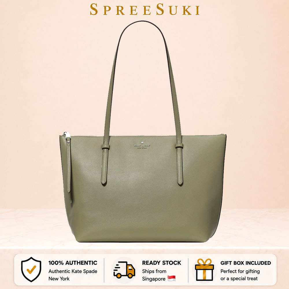 Kate Spade All Day Tote Oyster Shell Grey # KO140