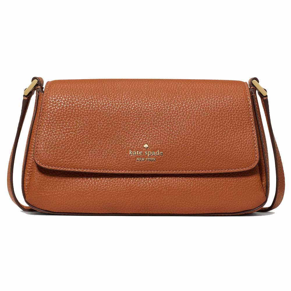 Kate Spade Sutton Mini Flap Crossbody Warm Gingerbread Brown # KO122