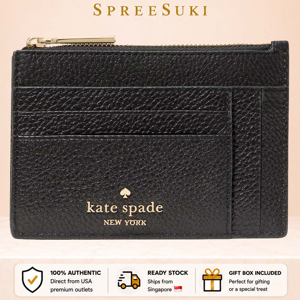 Kate Spade Large Slim Card Holder Black # KP217