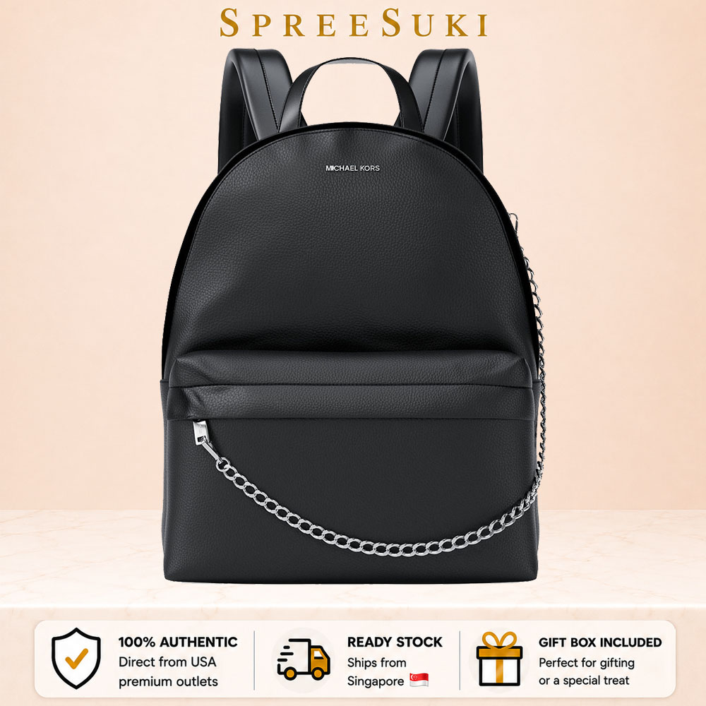 Michael Kors Slater Medium Backpack Black # 35F5S04B2V