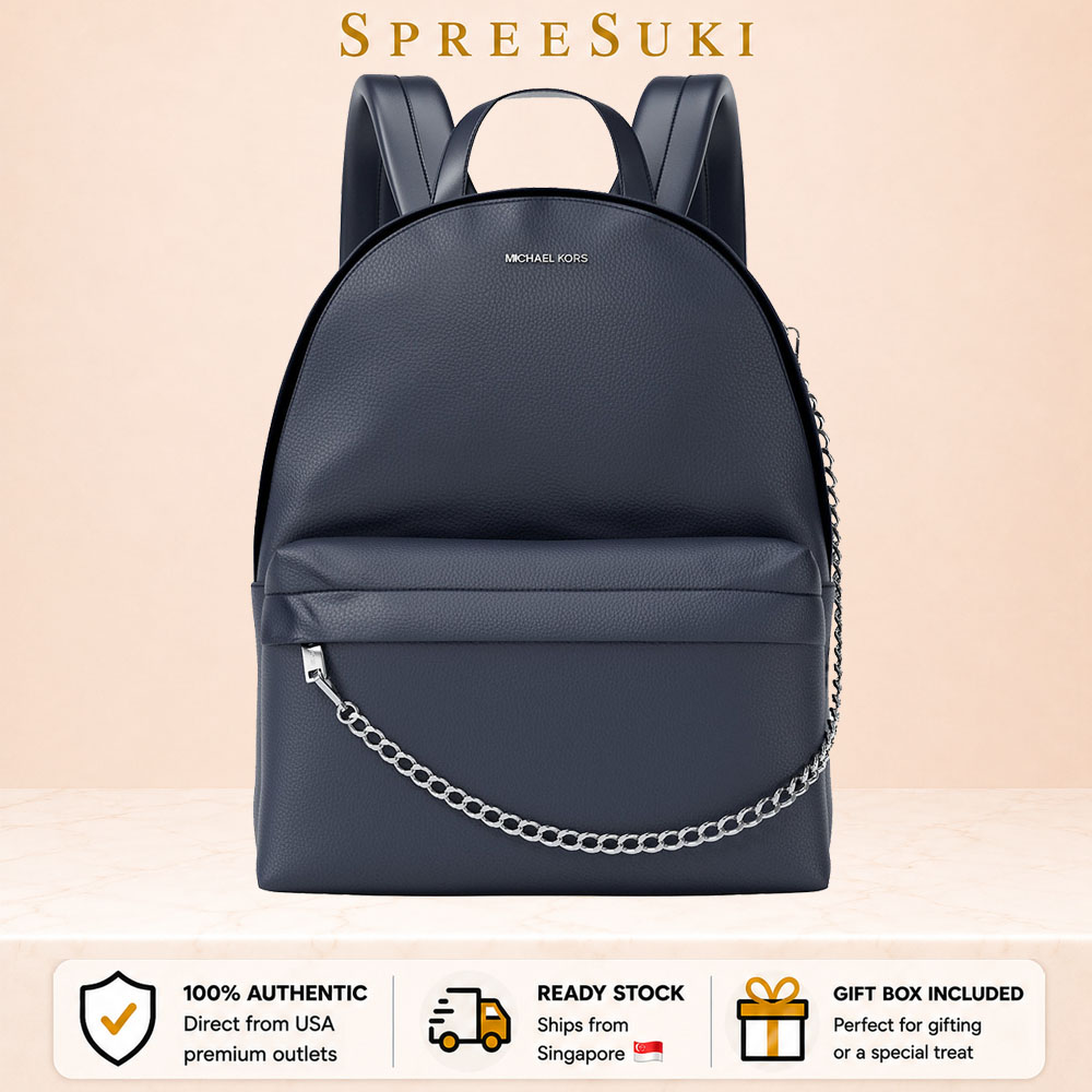 Michael Kors Slater Medium Backpack Navy # 35F5S04B2V