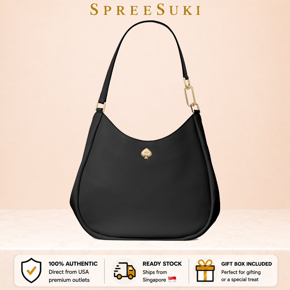 Kate Spade Kayla Large Triple Compartment Shoulder Bag Black # KL804