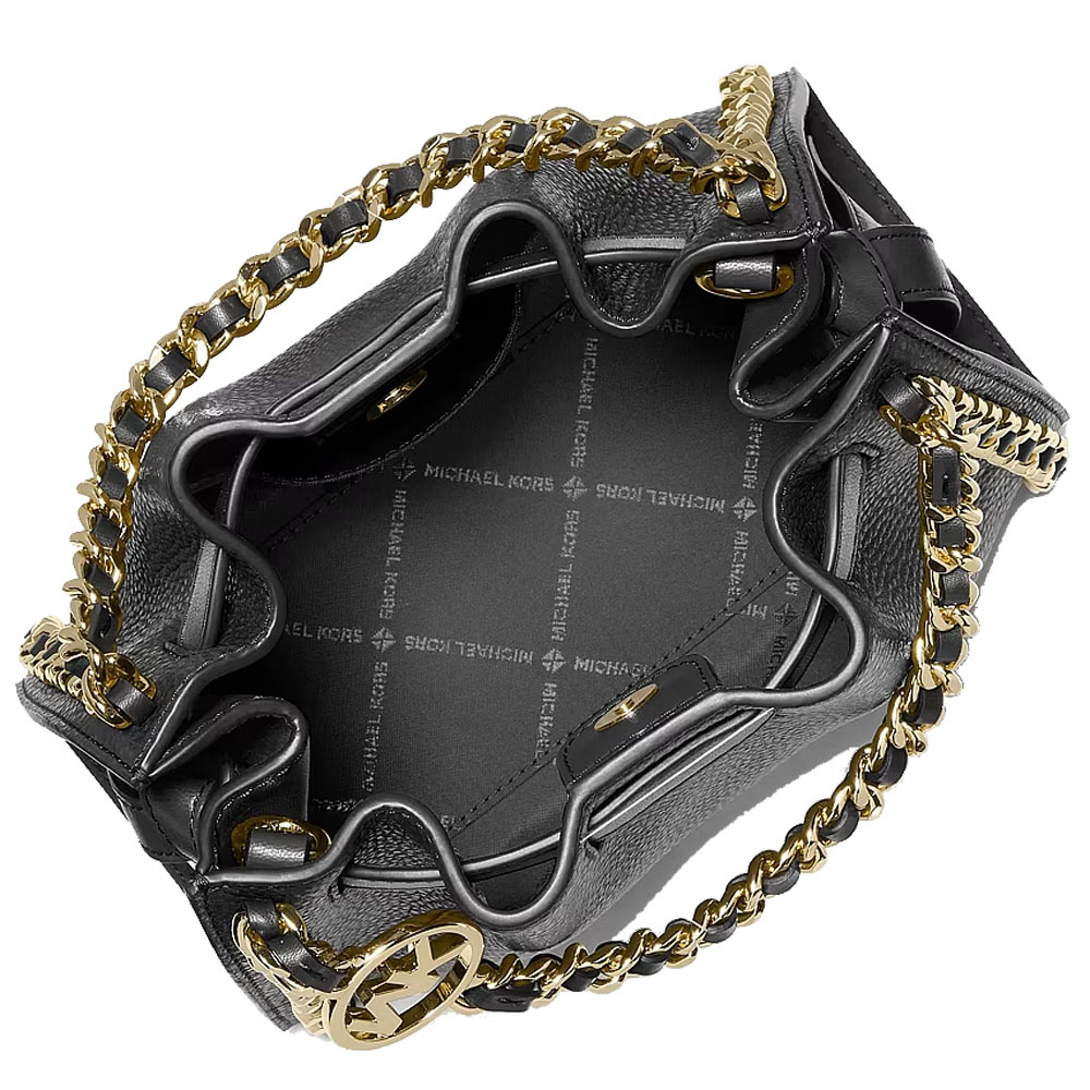 Michael Kors Mina Small Chain Crossbody Bag Black # 35F6G4MC1V