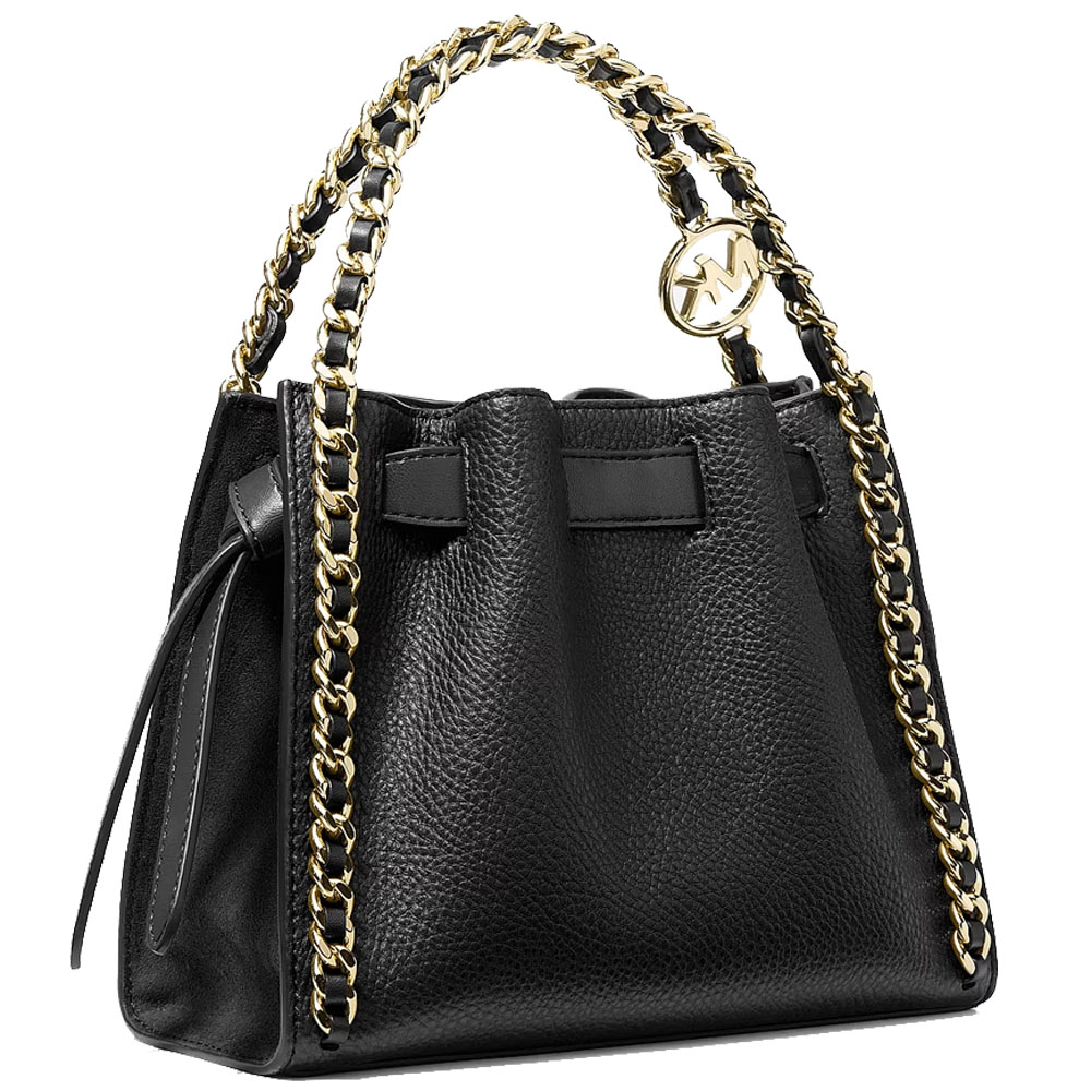 Michael Kors Mina Small Chain Crossbody Bag Black # 35F6G4MC1V