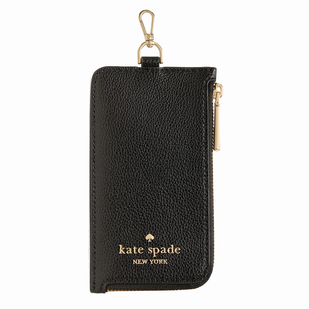 Kate Spade Card Case Lanyard Black # KP247