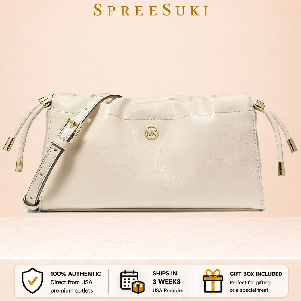 Michael Kors Matilda Small Cinched Crossbody Bag Light Cream # 35T6GMTC5U