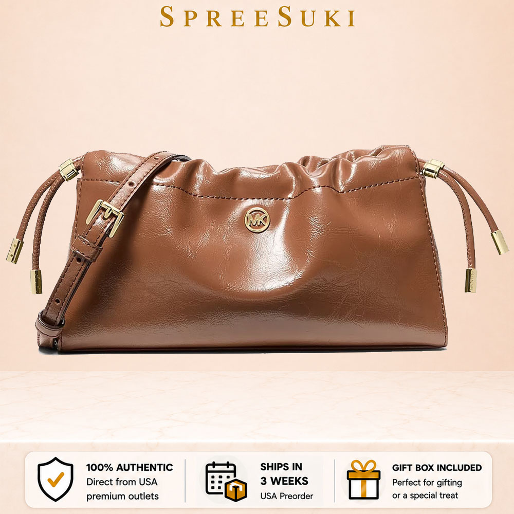 Michael Kors Matilda Small Cinched Crossbody Bag Luggage Brown # 35T6GMTC5U