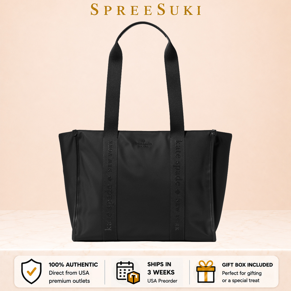 Kate Spade Kip Nylon Large Tote Black # KL934