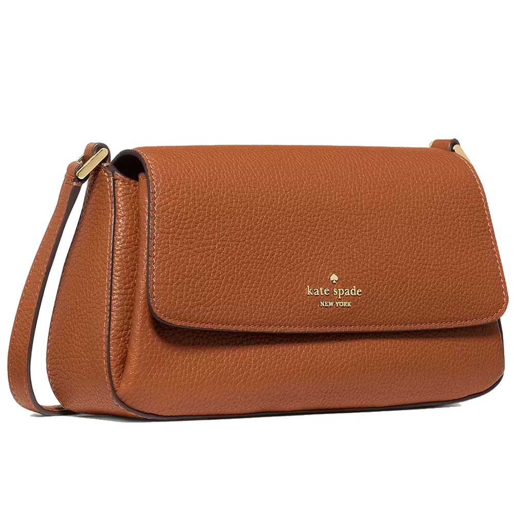 Kate Spade Sutton Mini Flap Crossbody Warm Gingerbread Brown # KO122