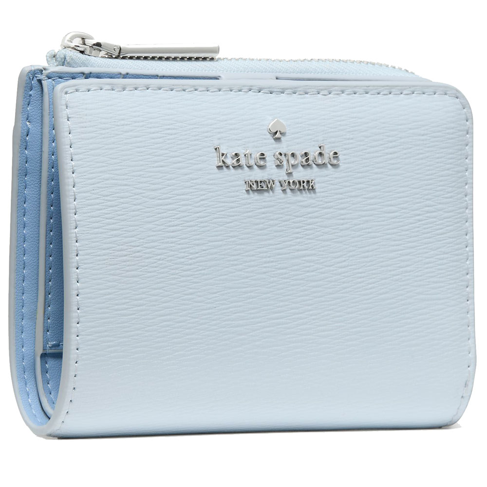 Kate Spade Small L-Zip Wallet Pale Sapphirine Blue # KP063