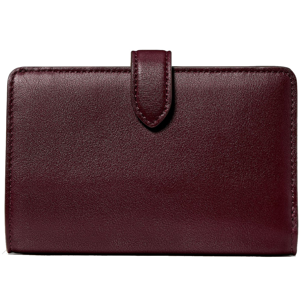 Kate Spade Floral Interior Medium Bifold Wallet Grenache Red # KP301