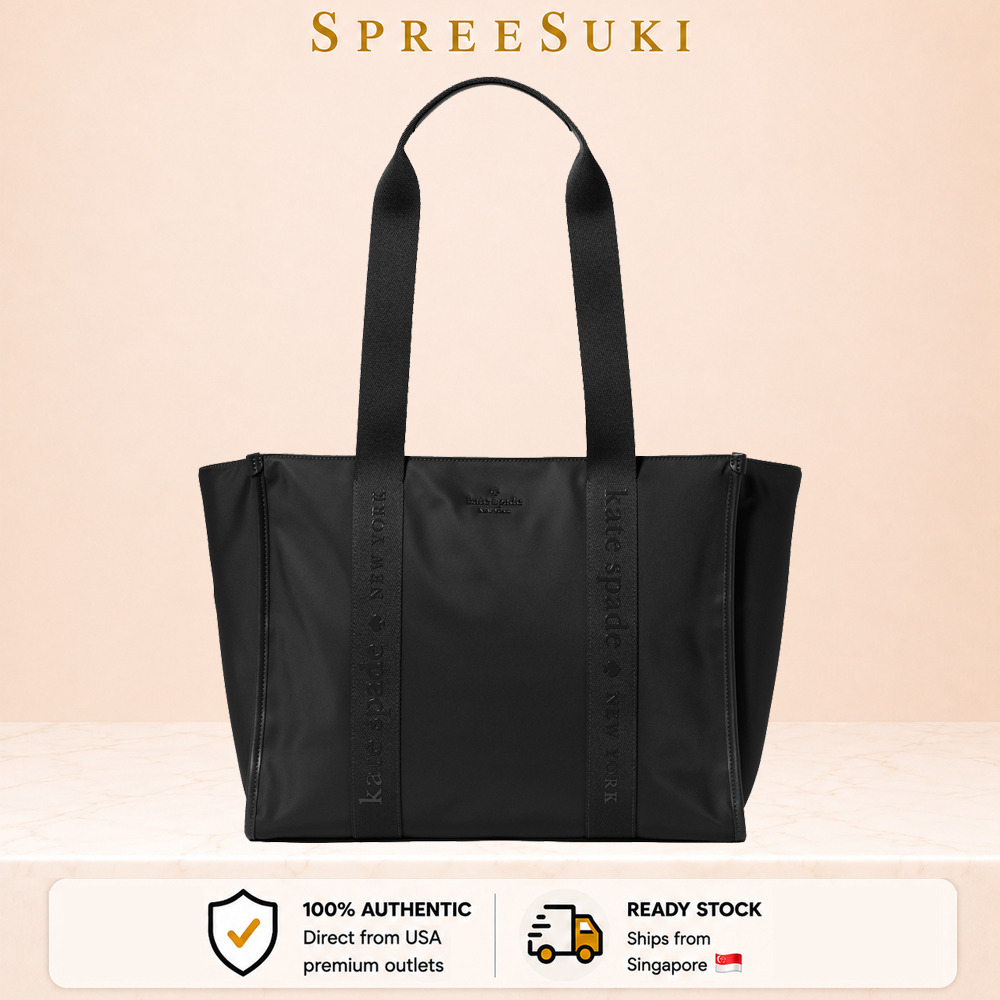 Kate Spade Kip Nylon Large Tote Black # KL934