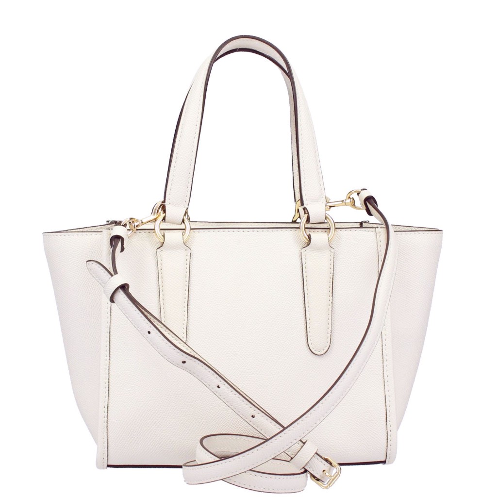 Coach Crosby Carryall 21 In Crossgrain Leather Chalk White # F11925