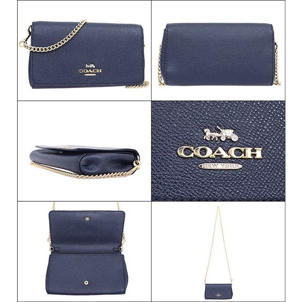 Coach Crossbody Bag In Gift Box Dressy Crossbody Midnight Dark Blue # F39126