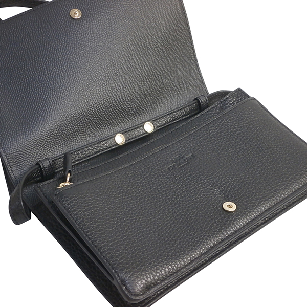 Coach Crossbody Bag In Gift Box Foldover Crossbody Clutch Black # F30256