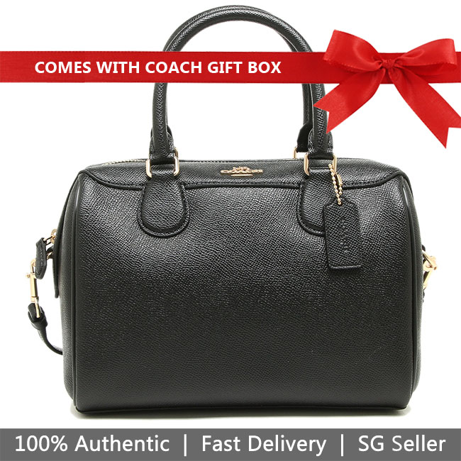 Coach Crossbody Bag In Gift Box Mini Bennett Satchel Crossbody Bag Black # F32202
