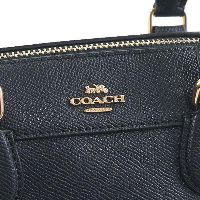 Coach Crossbody Bag In Gift Box Mini Bennett Satchel In Crossgrain Leather Midnight Navy Dark Blue # F57521