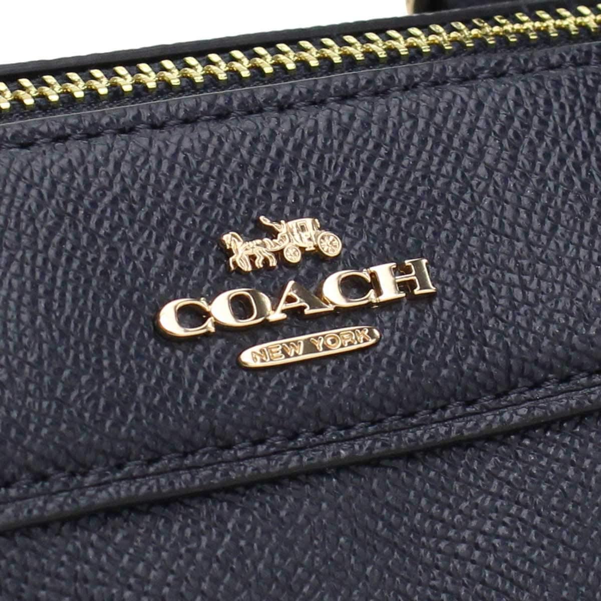 Coach Crossbody Bag In Gift Box Mini Bennett Satchel In Signature Canvas Midnight Navy Dark Blue # F32202