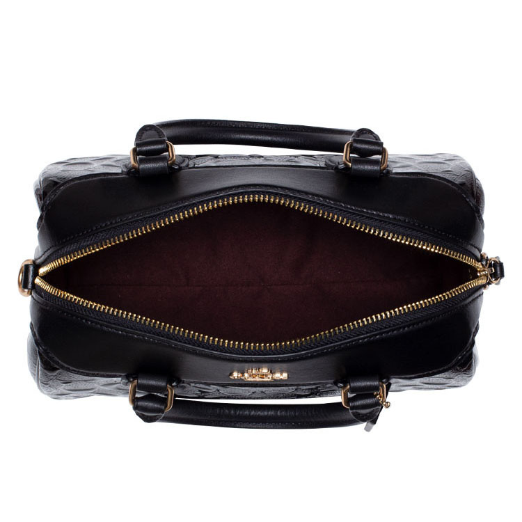 Coach Crossbody Bag In Gift Box Mini Bennett Satchel In Signature Leather Black # F41343