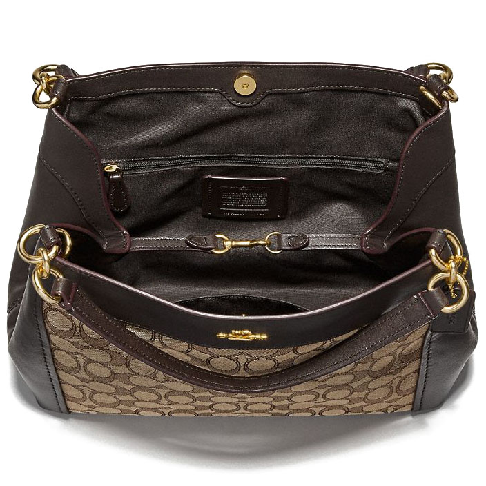 Coach Crossbody Bag In Gift Box Small Lexy Shoulder Bag In Signature Jacquard Khaki / Brown # F29548