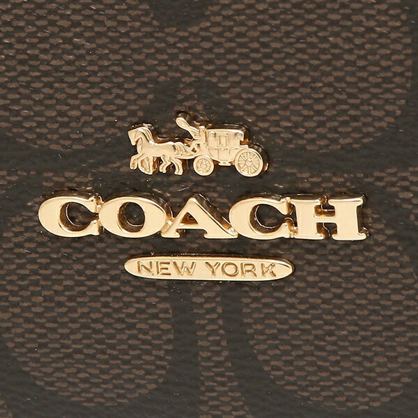 Coach Crossbody Bag Isla Chain Crossbody In Colorblock Signature Canvas Khaki / Brown Multi / Gold # F31447