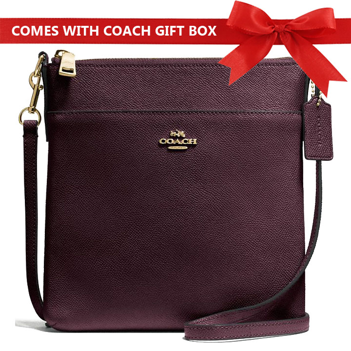 Coach Crossbody Bag Messenger Crossbody Oxblood Purple # 59975