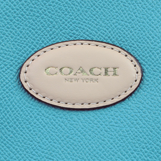 Coach Crossgrain Leather Metro Tote Cadet Blue # 37198E