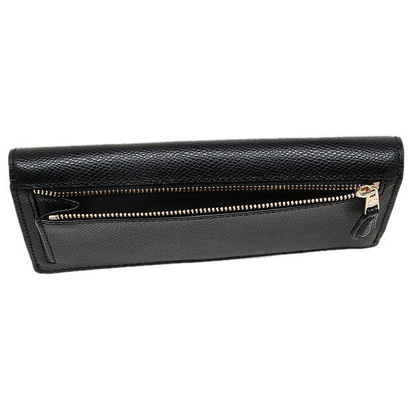 Coach Crossgrain Leather Soft Wallet Black # F54008
