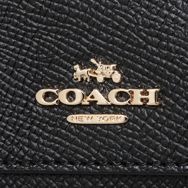 Coach Crossgrain Mini Bennett Satchel Crossbody Bag Black # F57521