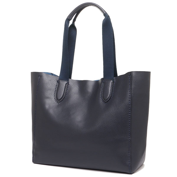 Coach Derby Tote In Pebble Leather Light Gold / Midnight # F58660
