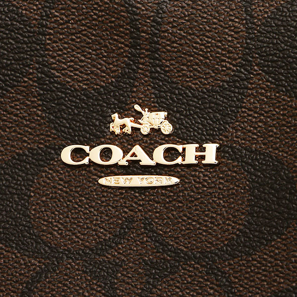 Coach Drawstring Carryall In Signature Gold / Brown / Black # F57842