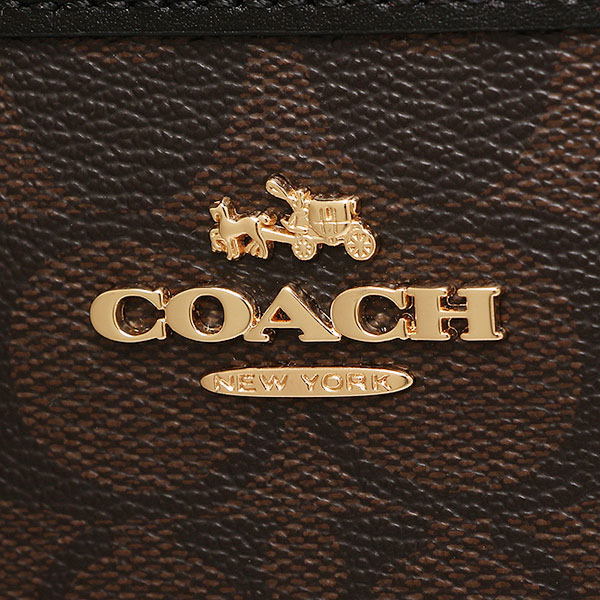 Coach File Bag In Signature Gold / Brown / Black # F58297