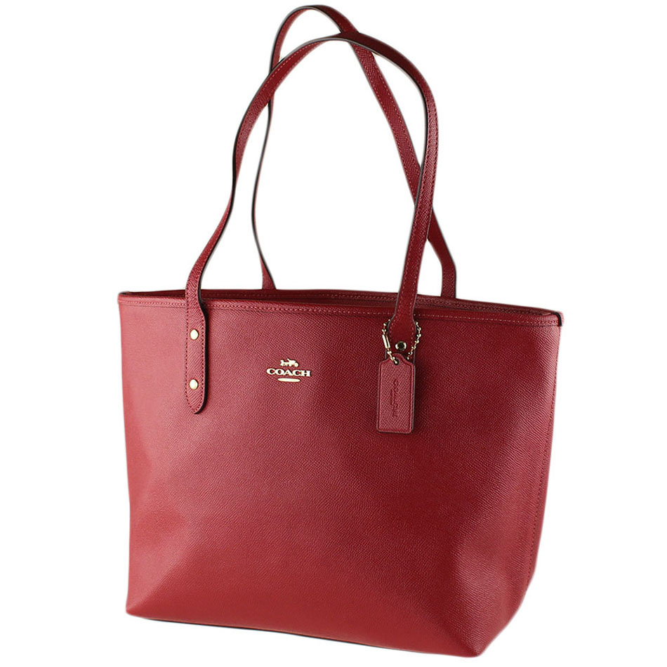 Coach City Zip Tote Ruby Red # F58846