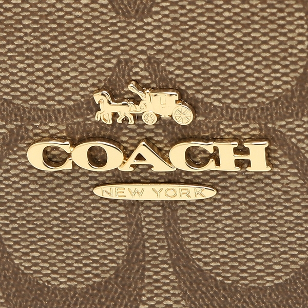Coach Elle Hobo In Signature Canvas Khaki / Saddle Brown # F39527