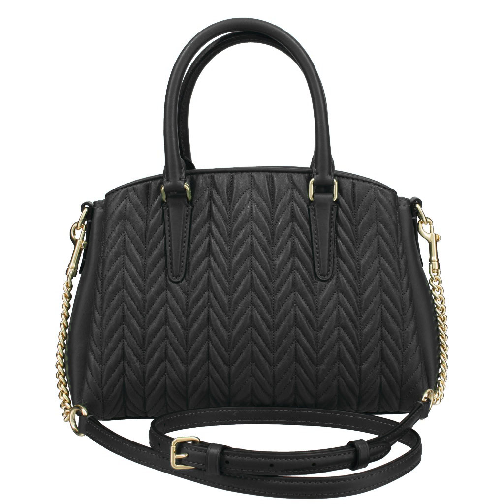 Coach Mini Sage Carryall With Quilting Black # F73063