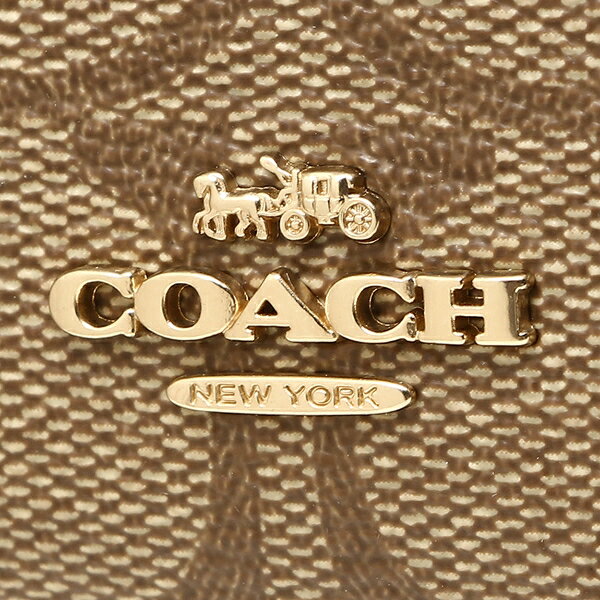 Coach Key Card Case In Gift Box Mini Skinny Id Case In Signature Canvas Khaki Black # F88208